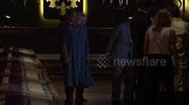 King and Queen visit a vineyard in Bordeaux, France