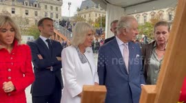King Charles III visits Notre-Dame with President Emmanuel Macron