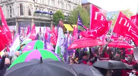 Healthcare Workers Strike in Belfast, UK
