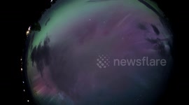 Incredible Iceland aurora captured in unique 360-footage