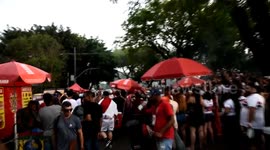 Fans Celebrate Sao Paulo's Victory of The Copa Brasil Final in Sao Paulo, Brazil