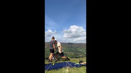 With a scenic backdrop, man romantically proposes to the love of his life *Heartwarming Proposal*