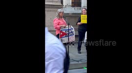 Debra Sweet Gives Closing Words at Global Protest to Close GITMO in NYC, USA