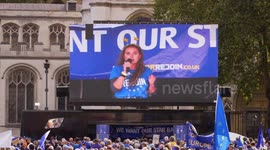 Protestors rally in Parliament Square to re-join EU