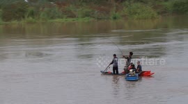 Angler catches giant 100kg catfish from Thai river then poses next to beast