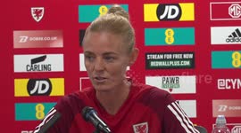 Wales v Denmark: Sophie Ingle press conference in Cardiff, UK