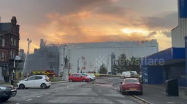 Firefighters continue to battle blaze at historic Ayr Station Hotel