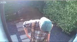 Unfortunate Timing At The Front Door