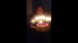 Well That's One Way To Blow Out Candles