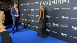 Tammy Hembrow does PDA with boyfriend Matt Zukowski  Global premiere of the Stan Original Series C*A*U*G*H*T In Sydney, Australia