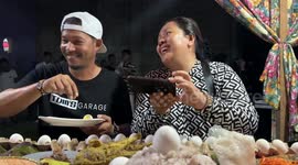 Thousands avail free dinner in Capual Island, Sulu during the Filipino celebration of Prophet Mohammad's birthday