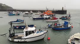 Storm Agnes makes landfall at Ballycotton, Ireland