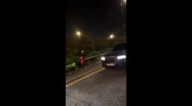 Marcus Rashford seen driving on wrong side of road days after crashing Rolls Royce