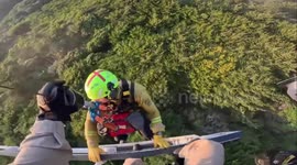 Rescue helicopter saves ailing hiker on trail in California
