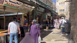 Palestinians flock to celebrate the anniversary of the birth of the Prophet Mohammad in Al-Aqsa Mosque