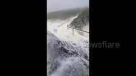 Storm Agnes: Ireland battered by high winds as storm hits Wexford coast
