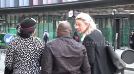 Family of Chris Kaba arrive at the Old Bailey in London, UK