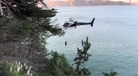 Hiker's cell phone call leads to cliff rescue by CHP Helicopter in San Francisco