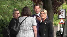 Blue star Lee Ryan leaves court after sentence for racially abusing BA flight crew