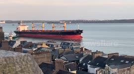 MV Matthew escorted into Cobh following anti-drug operation onboad in Ireland