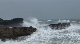 Storm Agnes ravages High Rock in Dublin, Ireland