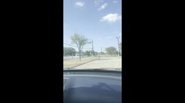 Family Watches Dust Devil Form in San Antonio