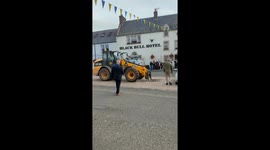 Locals Take Matters Into Their Own Hands When Parked Car Interrupts Festival