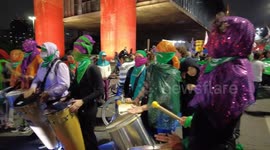 Women March for Abortion Rights in Sao Paulo, Brazil