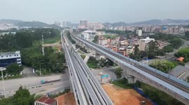 Medium-low-speed maglev tourist train launched for trial operation in China's Guangdong