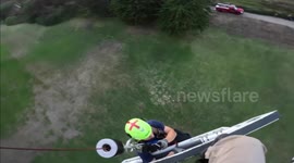 Elderly Man Rescued From Cliff At Lands End, San Francisco, CA, USA