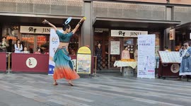 Hanfu immersion performance in London Chinatown, UK