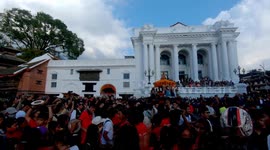 Celebrating Indrajatra Festival 2023 in Kathmandu Durbar Square, Nepal