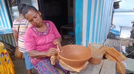 Pottery Maker in Abar Village, Ebungfau District, Jayapura Regency