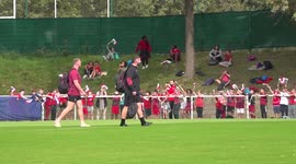 Wales' Rugby World Cup team do public training in Versailles, France