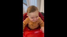 'This is so cute!' - Cute little toddler giggles uncontrollably *Heartwarming Moment*