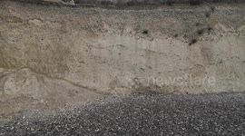 The National Trust Cafe at Birling Gap iwill be demolished this month of October due to encroching erosion from the sea, Eastbourne, East Sussex.