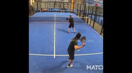 Tennis Player accidently hits his opponent hard on the face with tennis ball *Crazy Happening*