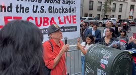 Speeches at Rally in Solidarity with Cuba in New York, NY, USA