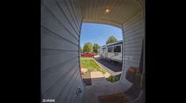Mom Trips Following Son Out Door