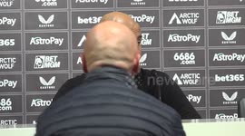 Postmatch press conference with Pep Guardiola after Wolves 2-1 Manchester City