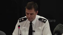 Merseyside bus crash, police and emergency responder press conference in Merseyside, UK