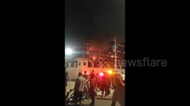 Egypt fire: Huge blaze guts security directorate building in Ismailia