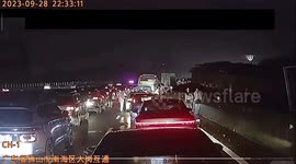 Chinese man jumped off elevated roadway and broke his leg in hurry to urinate
