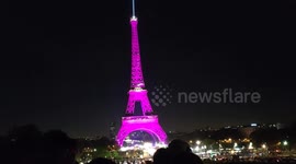 Paris monuments turn pink for breast cancer awareness
