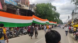 Historic 5 KILOMETRE-long Indian flag displayed on Mahatma Gandhi's birthday