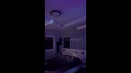 Teen installs beautiful light-up fluffy clouds on her bedroom ceiling
