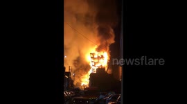 France: Massive Fire Destroys Disused Buildings In Rouen 2