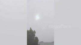 Mystery lights illuminate hazy sky in eastern China