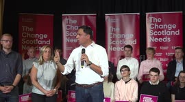Sir Keir Starmer joins Anas Sarwar and Michael Shanks for rally in Hamilton, UK