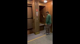 Riding the 'Elevator of Death' in Prague